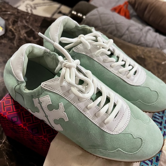 Tory Burch | Shoes | Tory Burch Suede Sneakers | Poshmark